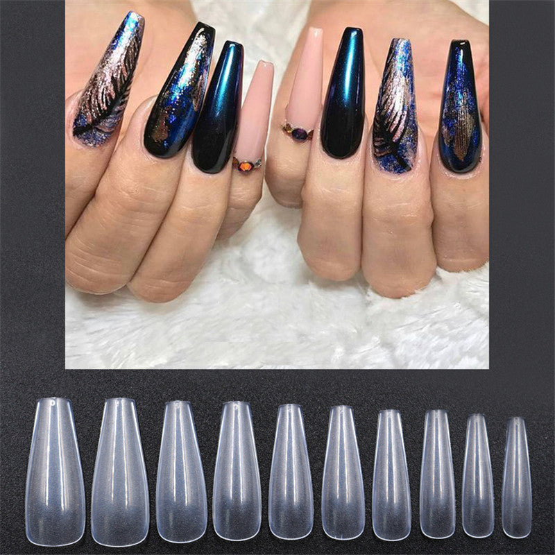 500 Tablets Transparent Natural Color Ballet Fake Nails – Full Cover Tips
